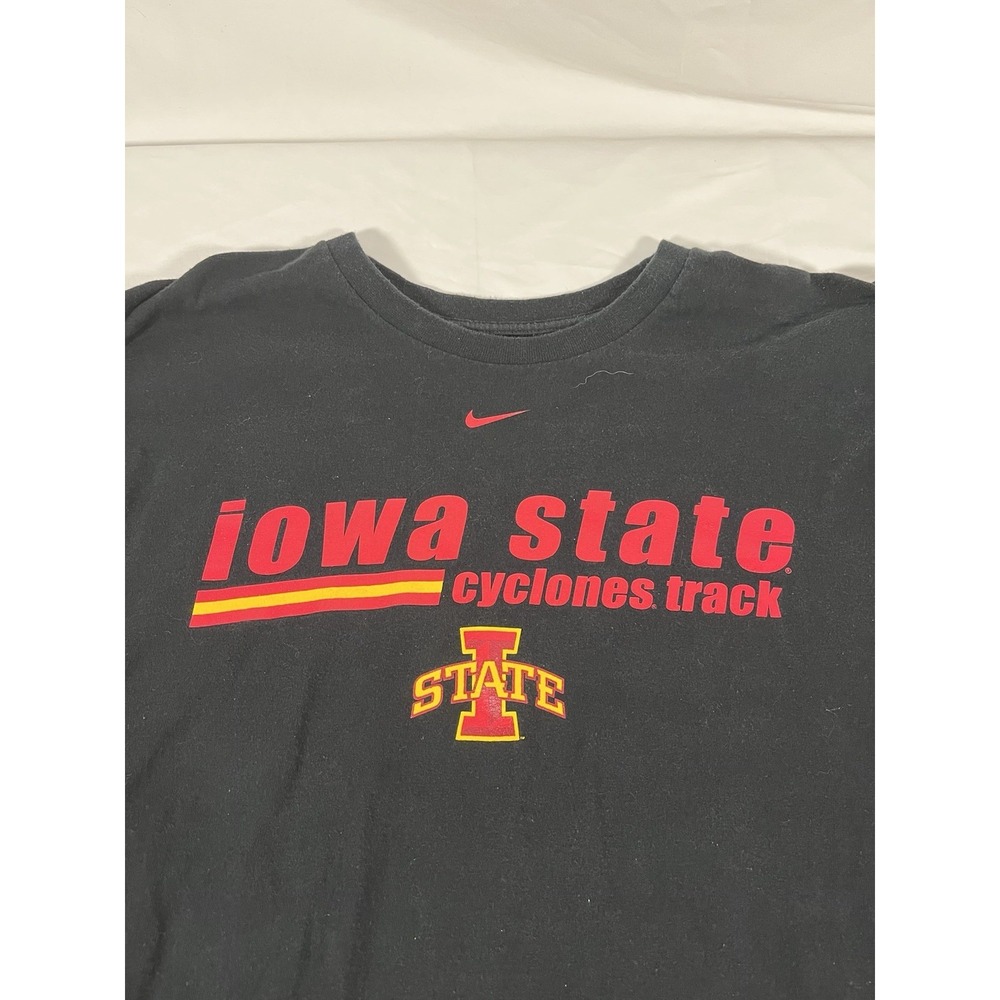 Iowa State Cyclones Track Nike Team Long Sleeve T-Shirt Black Men's XL NCAA